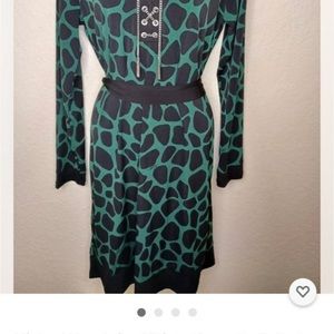 NWT. Michael Kors Animal Printed Lace-Up
